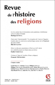 Revue de l’Histoire des Religions