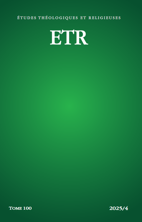 Etudes Theologiques et Religieuses