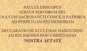 94. Dichiarazione Nostra aetate sulle relazioni della Chiesa con le religioni non cristiane (28 ottobre 1965)