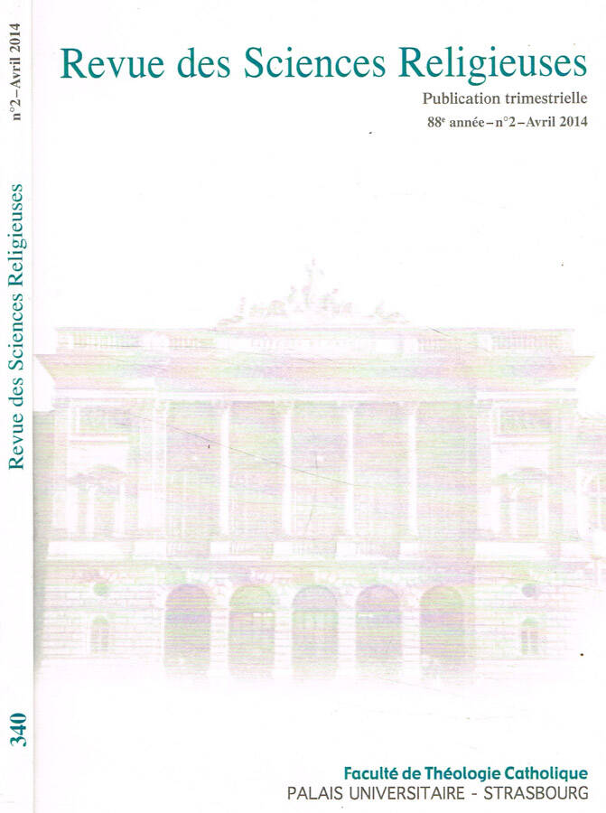 Revue des Sciences Religieuses
