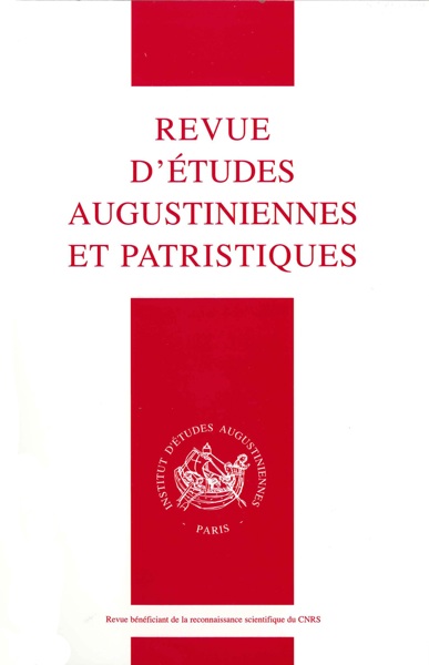 Revue d’Études Augustiniennes et Patristiques