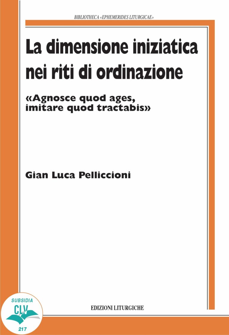 La dimensione iniziatica nei riti di ordinazione