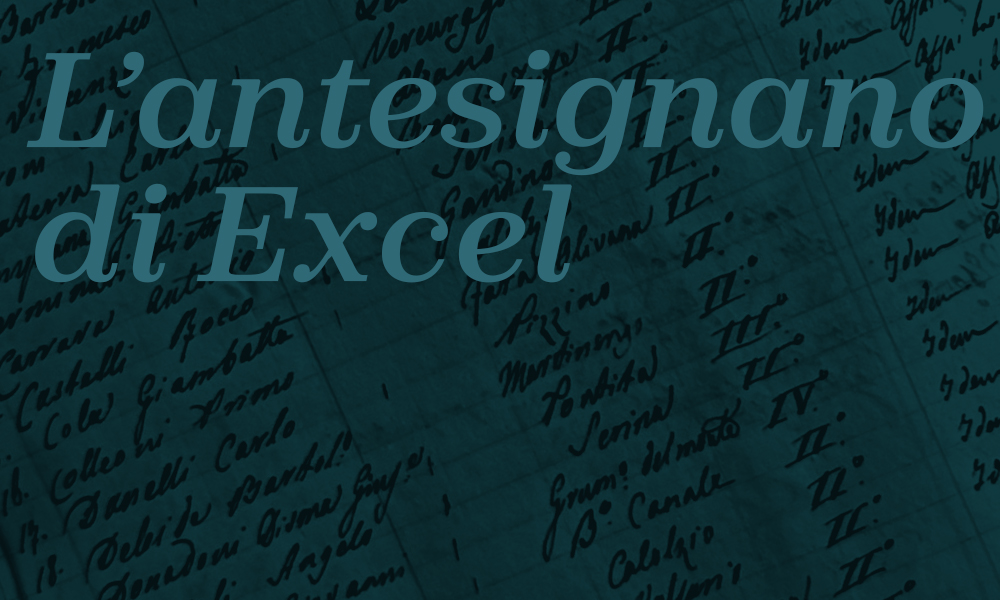 L’antesignano di Excel